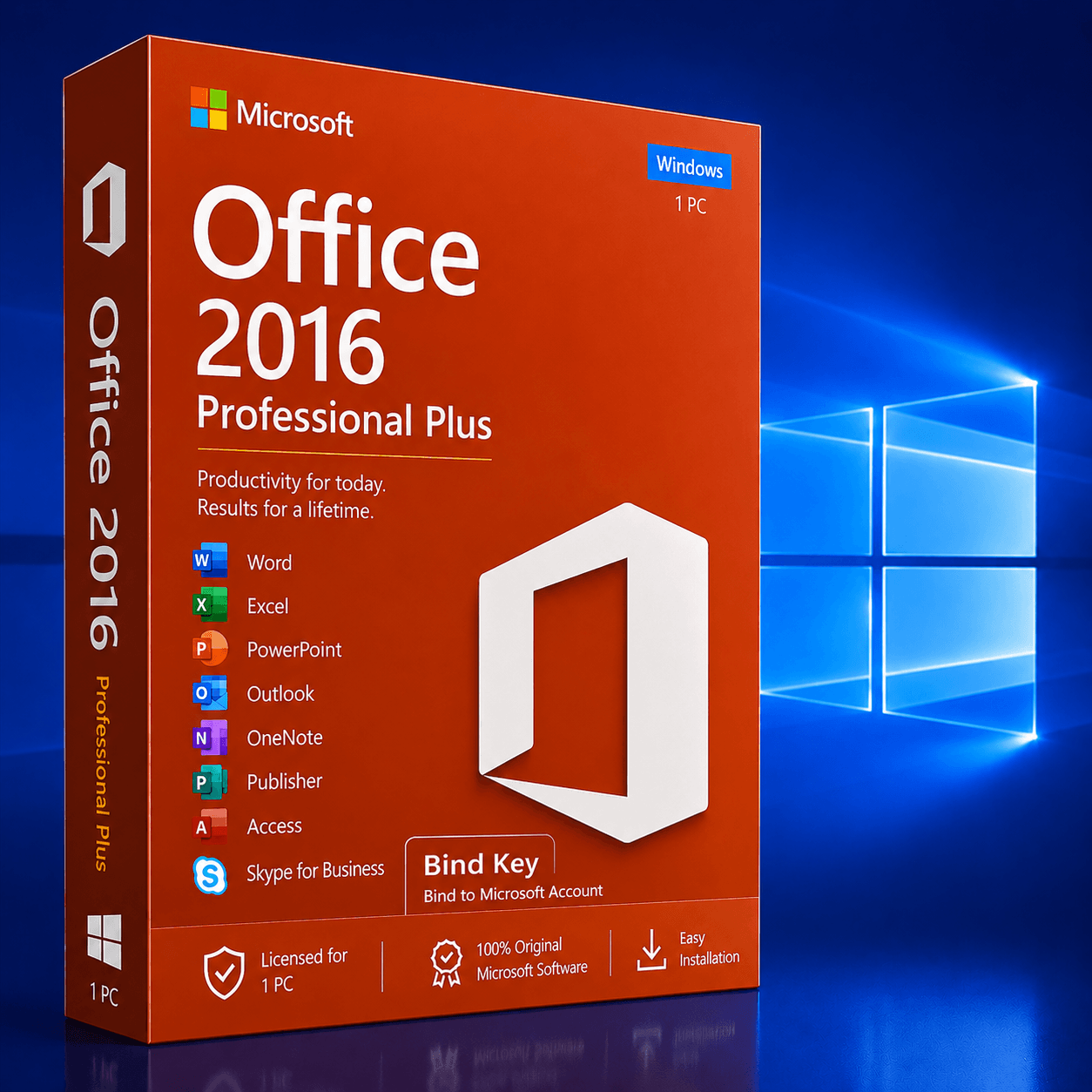 Microsoft Office 2016 Professional Plus License Key – Digital Delivery